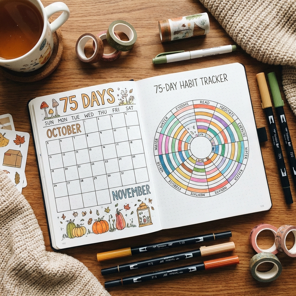 75 Soft Bullet Journal Layouts