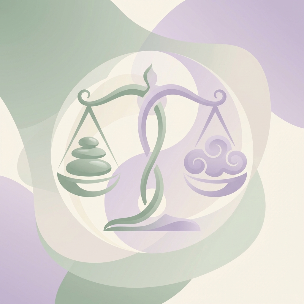 Balance scale representing discipline versus obsession